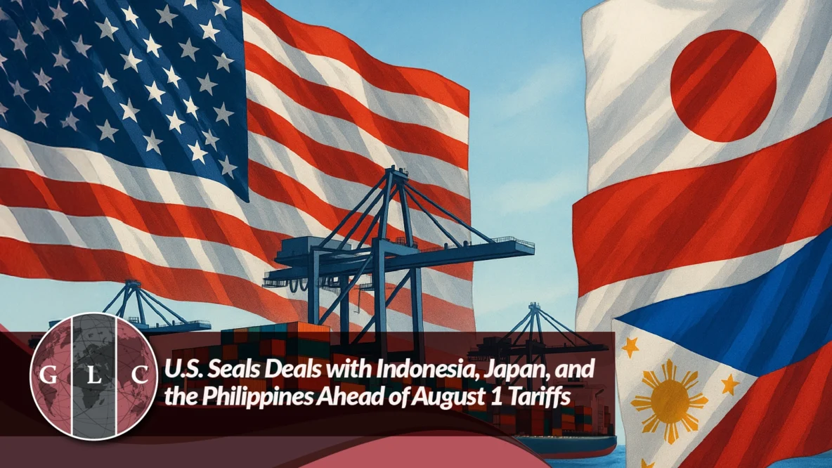 US DEALS WITH INDONESIA, JAPAN AND PHILIPPINES