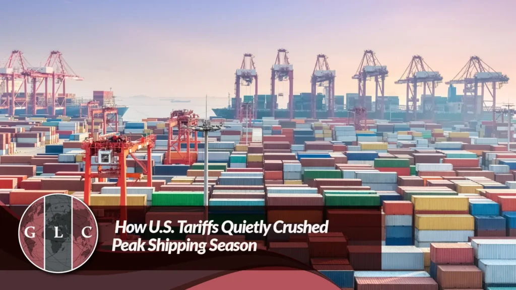 How U.S. Tariffs Quietly Crushed Peak Shipping Season