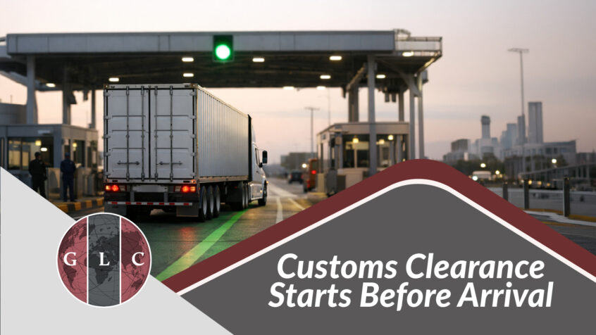 Customs clearance before arrival document review for import shipment