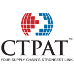 Customs Trade Partnership Against Terrorism (CTPAT) Logo CTPAT logo featuring red and blue interlocking shapes above the program name.